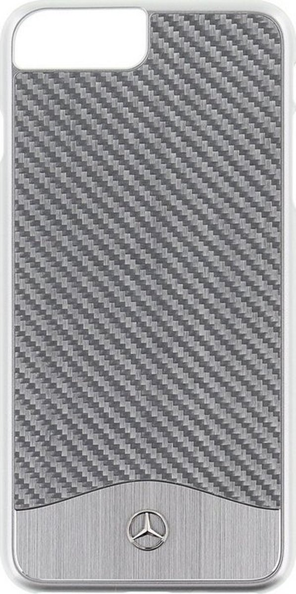Mercedes-Benz Carbon Back Case - Apple iPhone 7/8 Plus (5.5") - Zilver