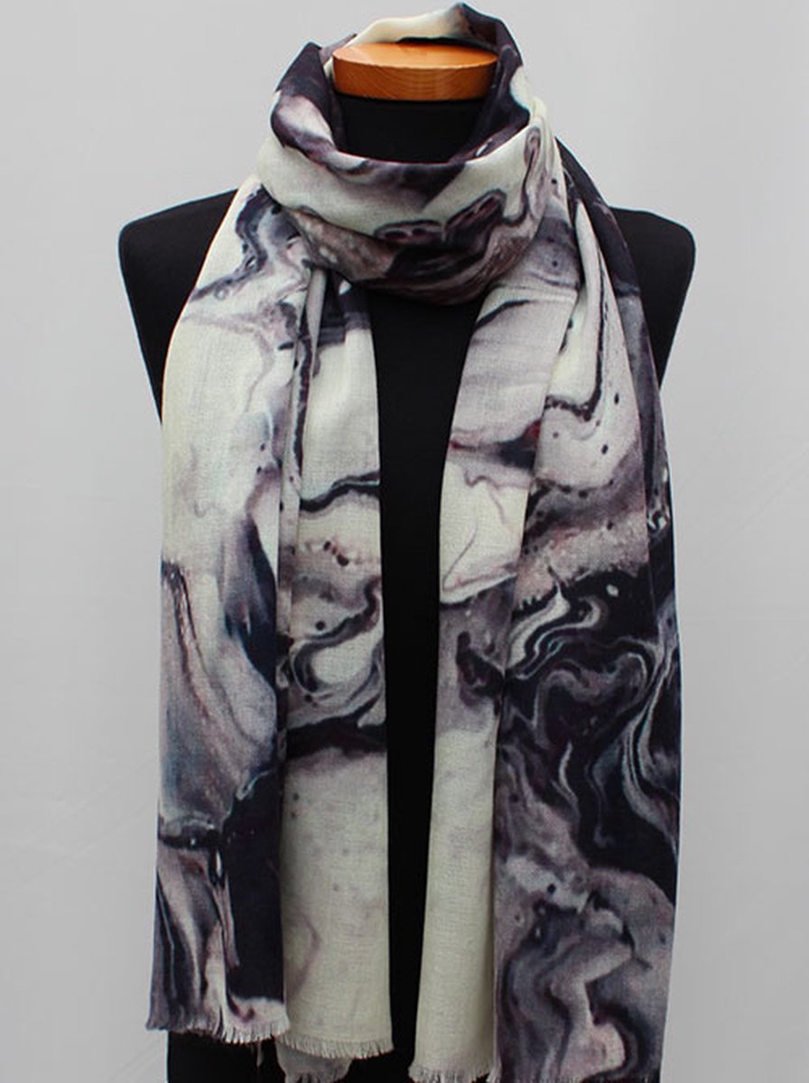 Cashmere sjaal Grijs - Luxe sjaal - 75 x 200 cm