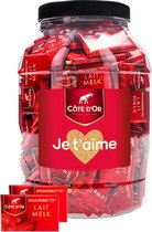 Côte d'Or Mignonnette Lait "Je t'aime" - Cadeau Saint Valentin - Tablettes de chocolat au lait - 1400g