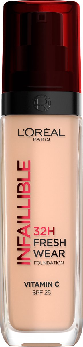 L'Oréal Paris Infaillible 24HR Fresh Wear 145 Beige Rose Foundation met SPF25 - L’Oréal Paris