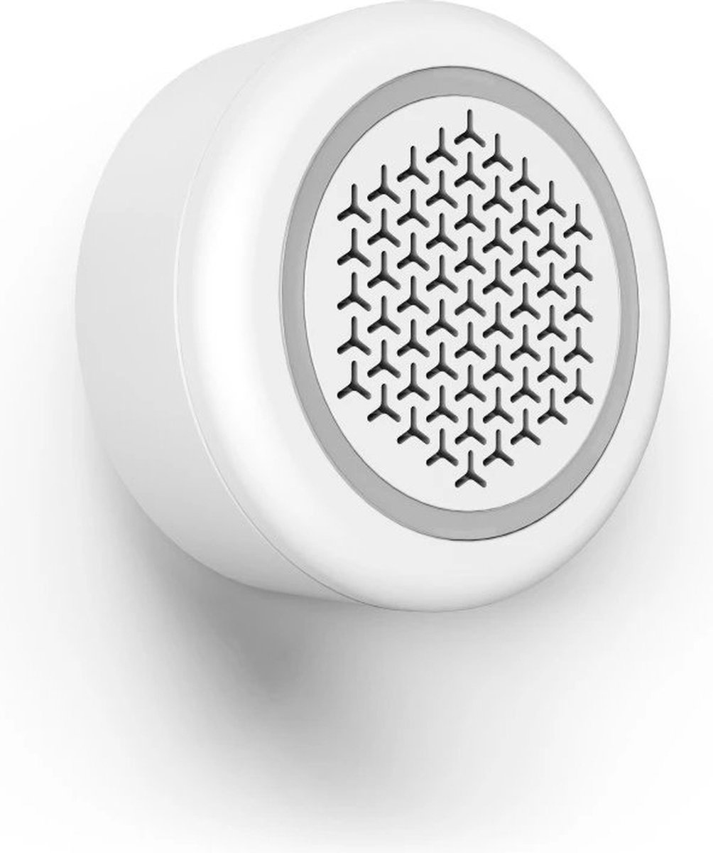 Hama Wi-Fi Smart Home Alarm Sirene - 97,4 dB - WLAN Alarm Systeem Sensor voor binnenshuis - Hama Smart Solution App en Spraakbesturing - Geschikt voor Apple Home, Alexa, Google Assistent - Wit