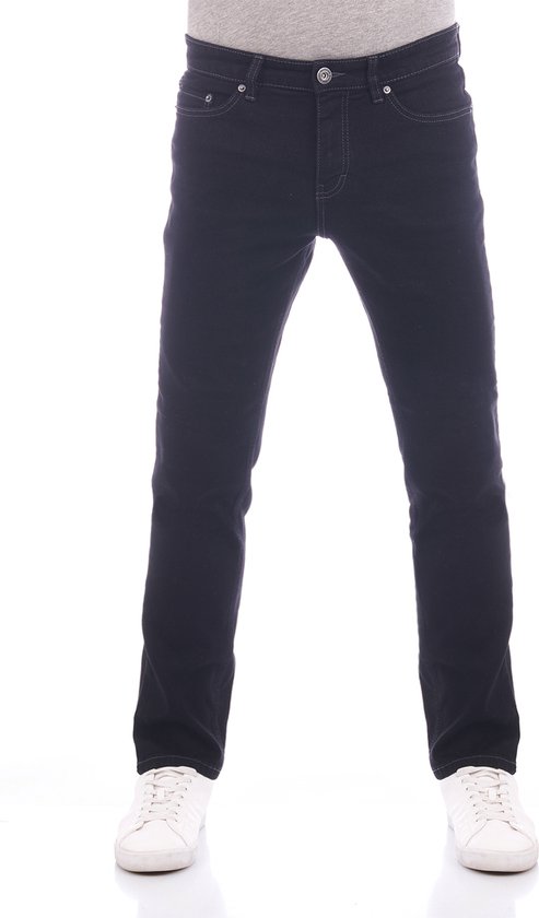 PADDOCK`S Heren Jeans Broeken Ranger Pipe slim Fit Zwart 44W / 34L Volwassenen Denim Jeansbroek