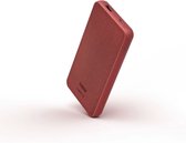 Hama Fabric 10 USB-C Powerbank 10000mAh - 1 x USB-C / USB-A output - 1 x USB-C input - Stoffen behuizing - Geschikt voor iPhone en Samsung - Chili Red