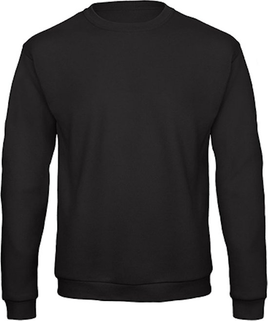 Sweater 'ID.202' met ronde hals B&C Collectie maat L Zwart