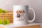 Mok Beagle gets married - dogs - gift - cadeau - puppies - puppylove - doglover - doggy - honden - puppyliefde - mijnhond - hondenliefde - hondenwereld