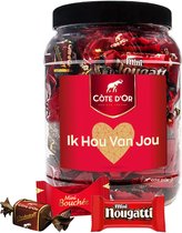 Best of Côte d'Or mix "Ik Hou Van Jou" - Mini Bouchée, Nougatti Mini & Chokotoff - 600g