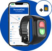 PersonalClick- Alarm Horloge Ouderen 4G -Eenvoudig 2 knoppen - Live GPS Locatie - Nederlandse Taal -Alarmknop - SOS Knop - Waterdicht- Gebruiksklaar verzonden - Nederlandse taal - Personenalarmering - Géén abonnement