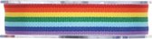 Regenboog lint - Rainbow - 25mm x 25 meter - geweven lint