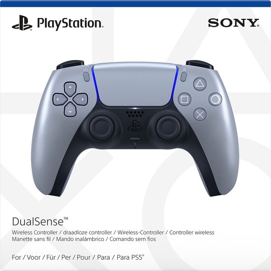 Sony PS5 DualSense draadloze controller - Sterling Silver - Sony Playstation