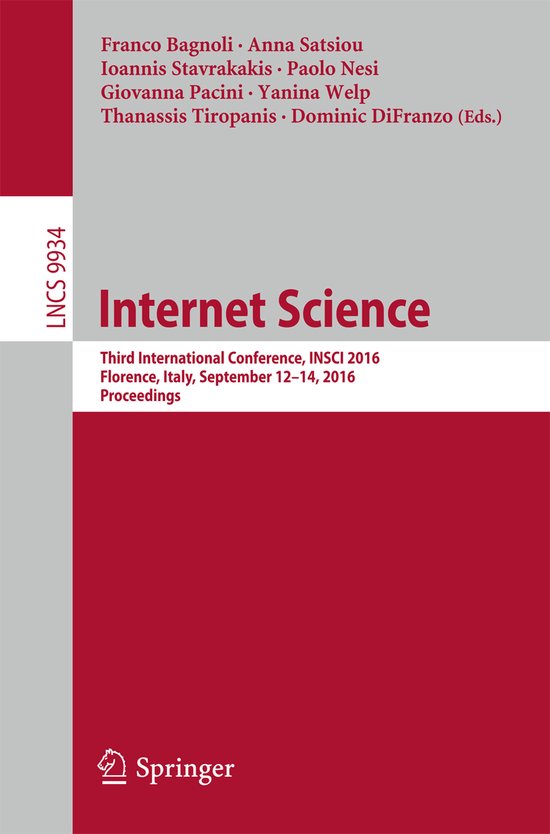 Internet Science - cover