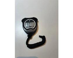 Tunturi Basis - Stopwatch - Digitale Stopwatch - Sport stopwatch - Grote Display - Zwart