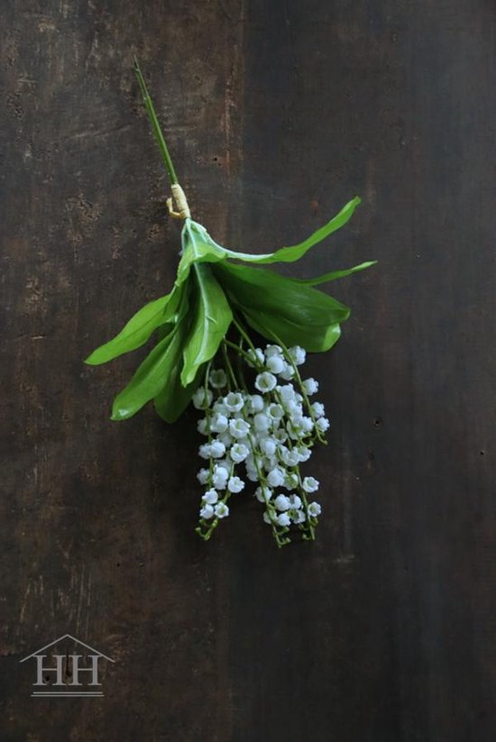 Muguet - fleurs artificielles - bouquet - 35cm - blanc - bouquet de fleurs artificielles - muguet - muguet - bouquet artificiel