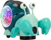 Fabs World Speelgoed krab met huisje turquoise interactief
