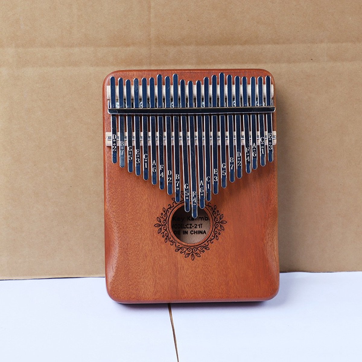 Nixnix - Vingerpiano - Kalimba - 21 toetsen - Mahonie hout - Muziek instrument