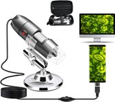 Microscope - Science - Microscope numérique - Incl. Caméra - Compatible avec Smartphone - Électrique