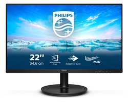 Philips V-Line 222V8LA - Full HD Monitor - HDMI - DisplayPort- VGA - 22 inch