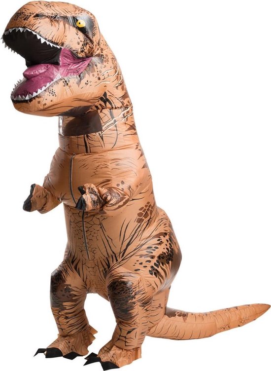 Opblaasbaar T-rex Dinosaurus kostuum - Dinopak - Dinosauruspak volwassenen - Carnaval - Carnavalskleding - Feest Kostuum