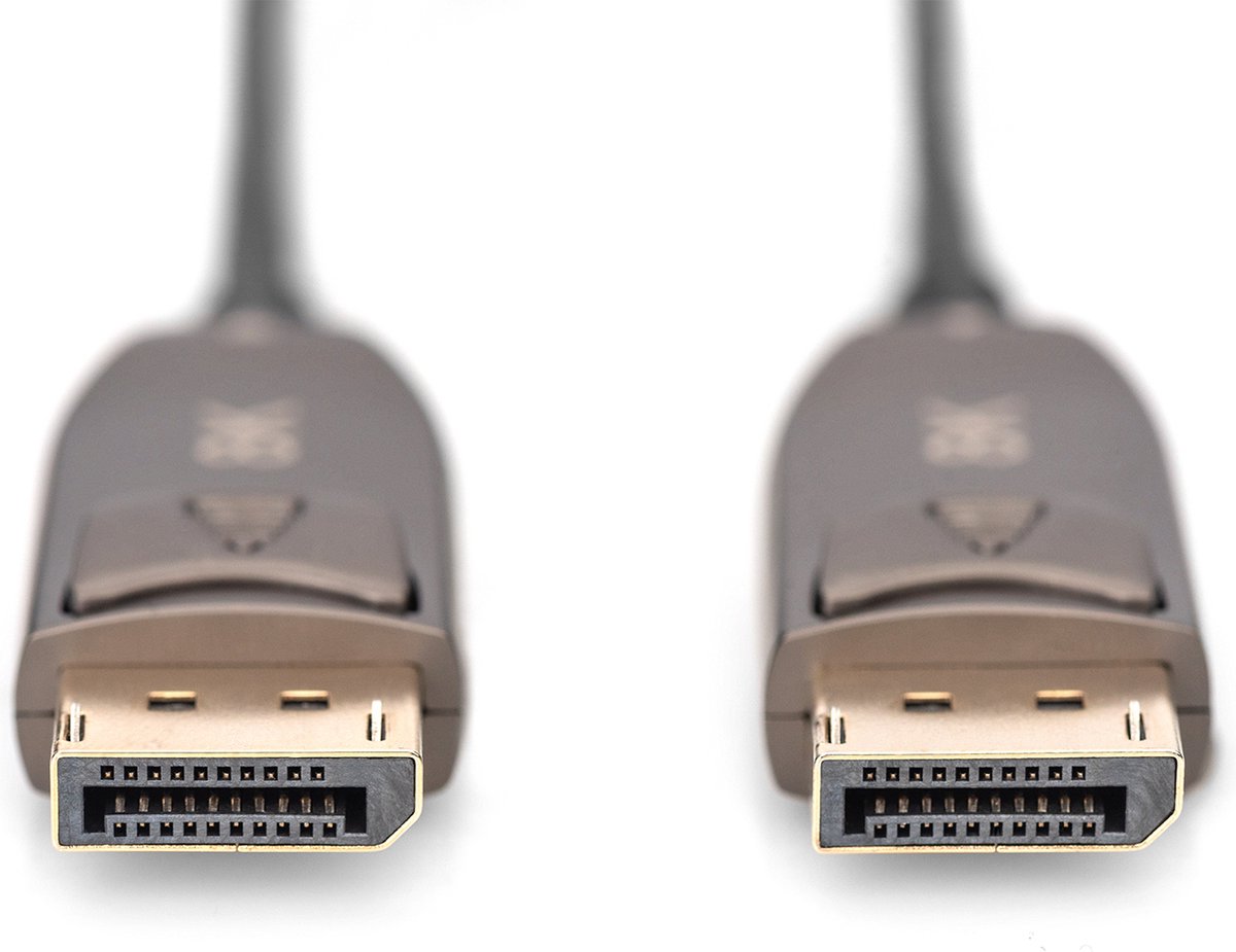 Digitus AK-340107-200-S DisplayPort-kabel DisplayPort / Glasvezel Aansluitkabel DisplayPort-stekker, DisplayPort-stekker 20.00 m Zwart 8K UHD