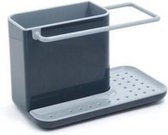 Keuken spons Organizer stands box zelf afvoer gootsteen opslag rack (grijs)