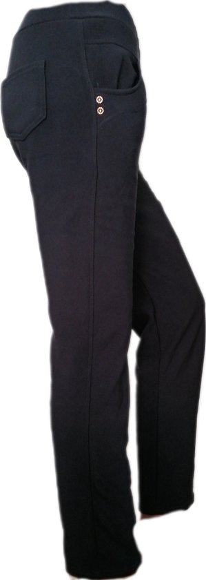 Femme - Pantalons - Pantalons Chauds Thermo Confort - 7/8 - Jegging - Doublé - Couleur Grijs - Taille 6-7XL 52-54