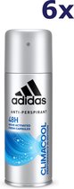 6x Adidas Deospray 150ml Climacool