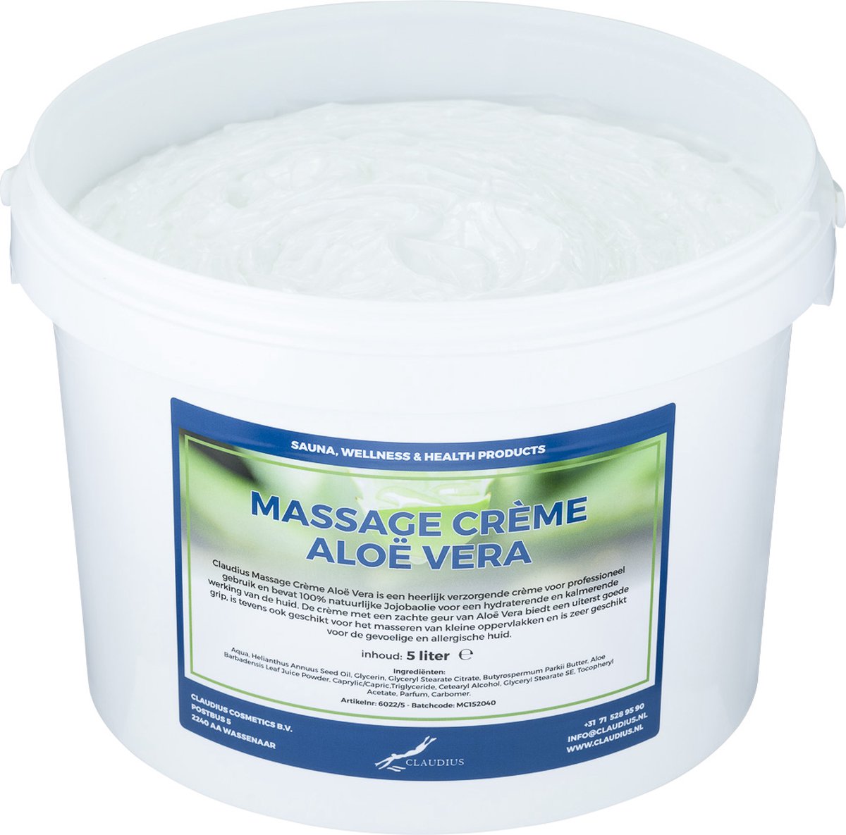 Goedkoopste Claudius Massagecrème Aloë Vera 5 liter