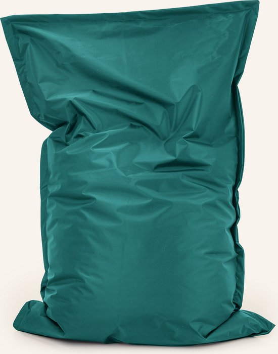 Drop & Sit - stijlvolle zitzak/zitkussen - 100 X 150 cm - voor binnen en buiten - verkrijgbaar in verschillende kleuren - smaragd