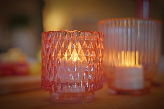 Cire/bougies à réchaud LED rechargeables 105 heures étanche blanc chaud (6 pièces) DORSETTO avec télécommande