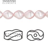 Swarovski Elements, 20 stuks Swarovski curve parels, 9x8mm, rosaline, 5826