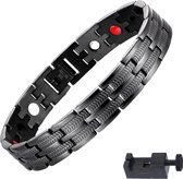 Narvie - Helende Armband - Magneet Armband - Gezondheidsarmband Magnetische Armband - Kleur zwart