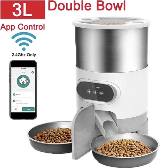 Ayah's Automatische Voetbak voor Honden/Katten - Dubbele - Ayah's - €99,99