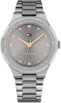 Tommy Hilfiger TH1782727 PIPER Dames Horloge - Mineraalglas - Staal - Grijs - 36 mm breed - Quartz - Vouw/Vlindersluiting - 3 ATM (spatwater)