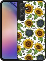 Cazy Hardcase Hoesje geschikt voor Samsung Galaxy A55 Sunflowers