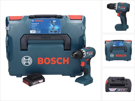 Bosch GSR 18V-45 accuboormachine 18 V 45 Nm borstelloos + 1x accu 2,0 Ah + L-Boxx - zonder oplader