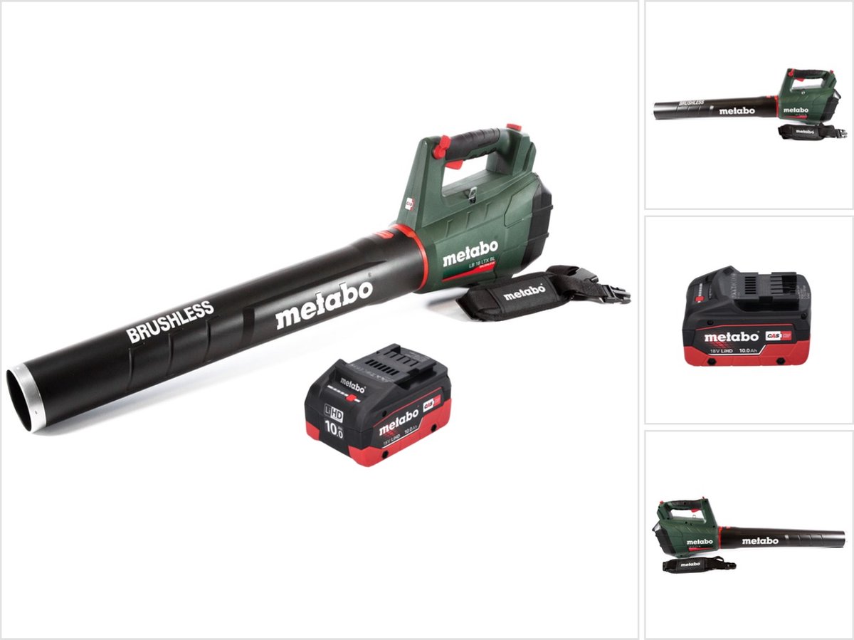 Metabo LB 18 LTX BL accu bladblazer 18 V borstelloos + 1x oplaadbare accu 10.0 Ah - zonder lader