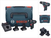 Bosch GSR 12V-15 Professionele accuboormachine 12 V 30 Nm + 2x accu 6.0 Ah + lader + L-Boxx