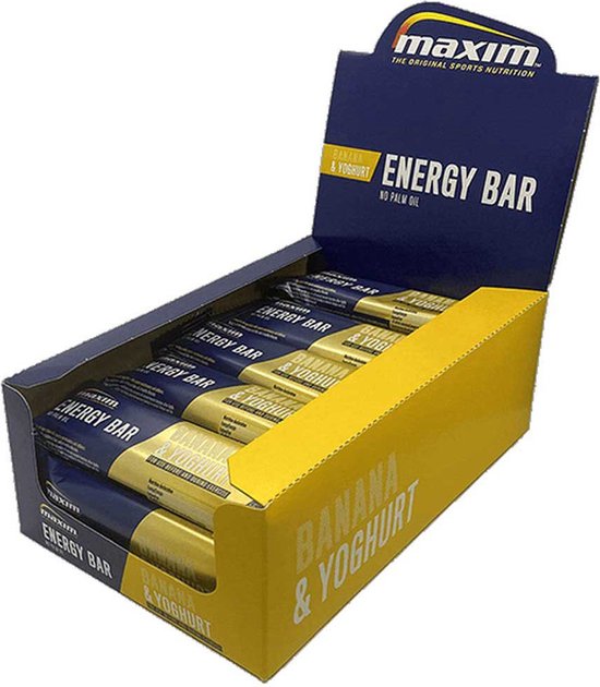 Maxim Energy Bar - Banana + Yoghurt Layer - 25 pièces