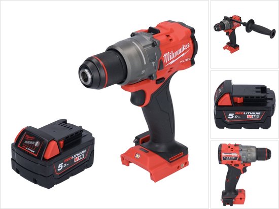Perceuse à Percussion Milwaukee M18 FUEL 18V – Lot Avec 2 Batteries 5,0 Ah – Neuf