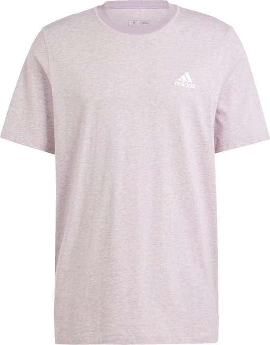 Adidas seasonal essentials mã©lange t-shirt in de kleur roze.