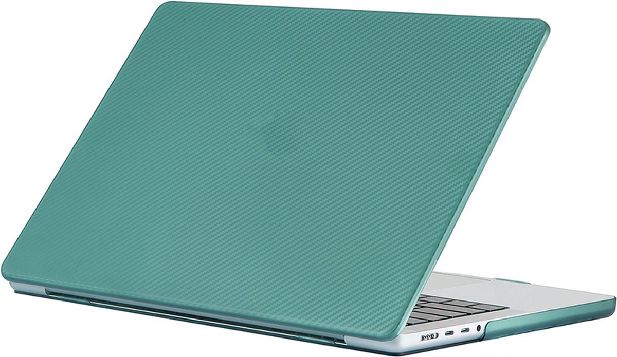 Carbon Cover - Geschikt voor MacBook Pro 13 inch - Case - Geen Vingerafdrukken - Hardcase - A1706/A1708/A2338/A2686 (M1,M2,Touchbar, 2016-2022) - Groen