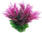 Décoration d'aquarium Nobleza - plant en plastique - décoration d'aquarium - 13 cm - Rose