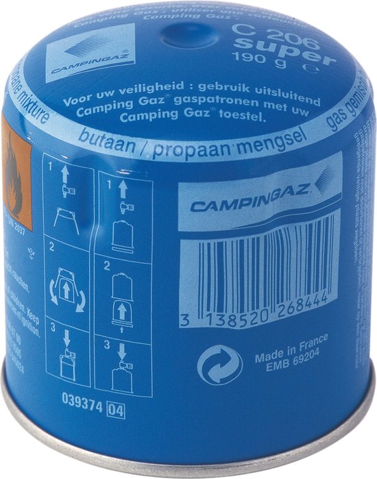 IK006 400 Ml 190 G EN417 Camping Fornuis Brander Cartouche De Gaz 230g Propane/Butane 7/16 Réchaud Camping Résistant Gaspatroon Voor Bunsenbrander