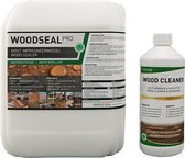 Woodseal Pro 10L + Tergeo Woodcleaner - Imprégnation du bois - Imperméabilisation du bois - Imprégnation du bois de Bois de jardin - Nano revêtement - Protection du bois