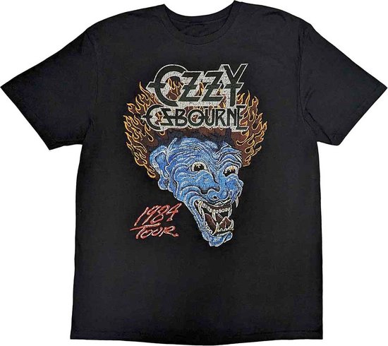 Ozzy Osbourne - Bark At The Moon Tour '84 Heren T-shirt - M - Zwart