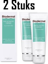Bol.com 2x Biodermal Dag- en Nachtcrème - Hydraterend en voedend - 100ml aanbieding