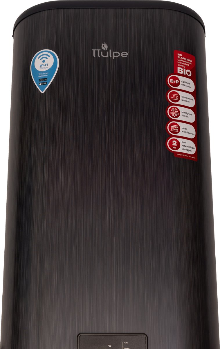 TTulpe Shadow 80-V 80 liter platte boiler verticaal Wi-Fi