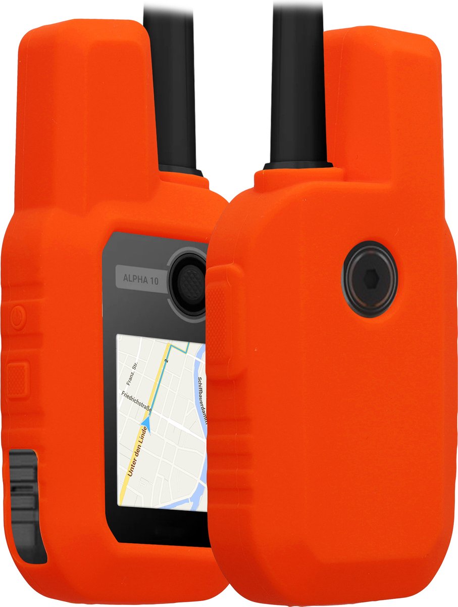 kwmobile Hoesje geschikt voor Garmin Alpha 10 - Beschermhoes voor handheld GPS - Back cover in oranje