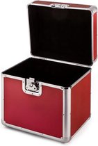 Mallette à disques - Mallette LP - 70 pièces - 36 x 36,5 x 29,5 cm - Rouge