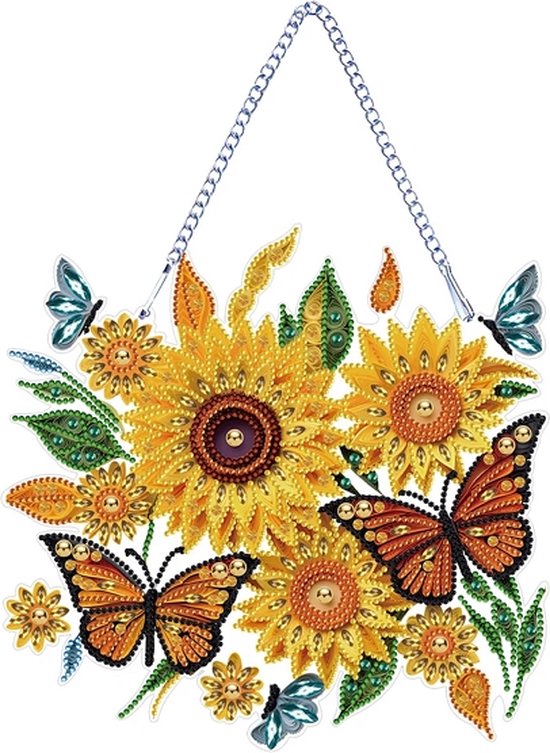 RICUVED Flowers Diamond Painting Pendant, 5D Bears, Diamond Painting