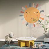 Muursticker Soleil - 60 x 60 cm - 60 x 60 cm - chambre de bébé et d'enfant - formes chambre de bébé et d'enfant - sticker mural figurines toutes